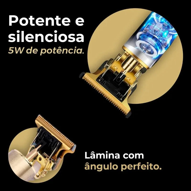 Máquina de corte de cabelo masculina com design aleatório elétrica profissional.