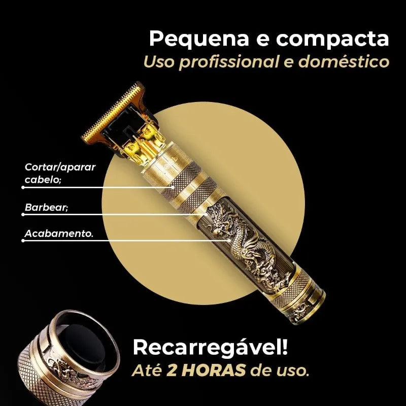 Máquina de corte de cabelo masculina com design aleatório elétrica profissional.