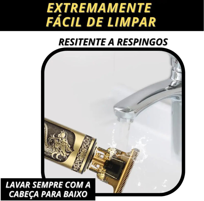 Máquina de corte de cabelo masculina com design aleatório elétrica profissional.